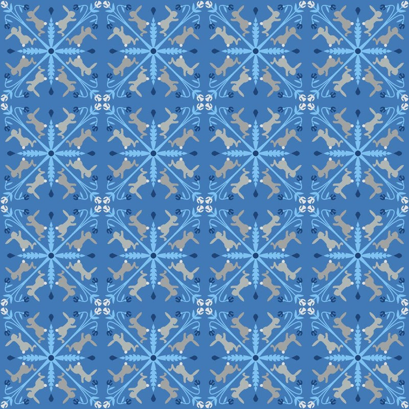 Backyard Wonder | Adam Trest | Racing Rabbits - Blue | FreeSpirit Fabrics