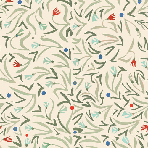 PRE-ORDER: Backyard Wonder | Adam Trest | Field of Flowers - Cream | FreeSpirit Fabrics
