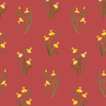 Backyard Wonder | Adam Trest | Backyard Bouquets - Red | FreeSpirit Fabrics