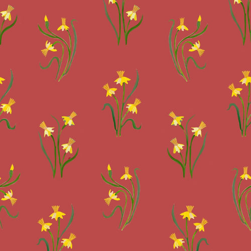 Backyard Wonder | Adam Trest | Backyard Bouquets - Red | FreeSpirit Fabrics