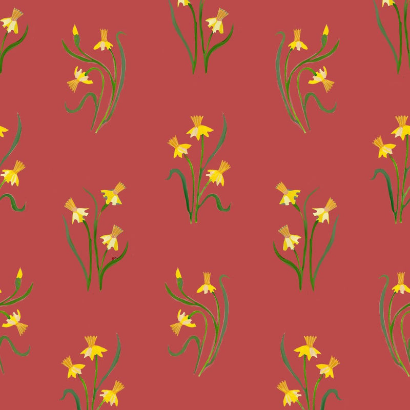Backyard Wonder | Adam Trest | Backyard Bouquets - Red | FreeSpirit Fabrics