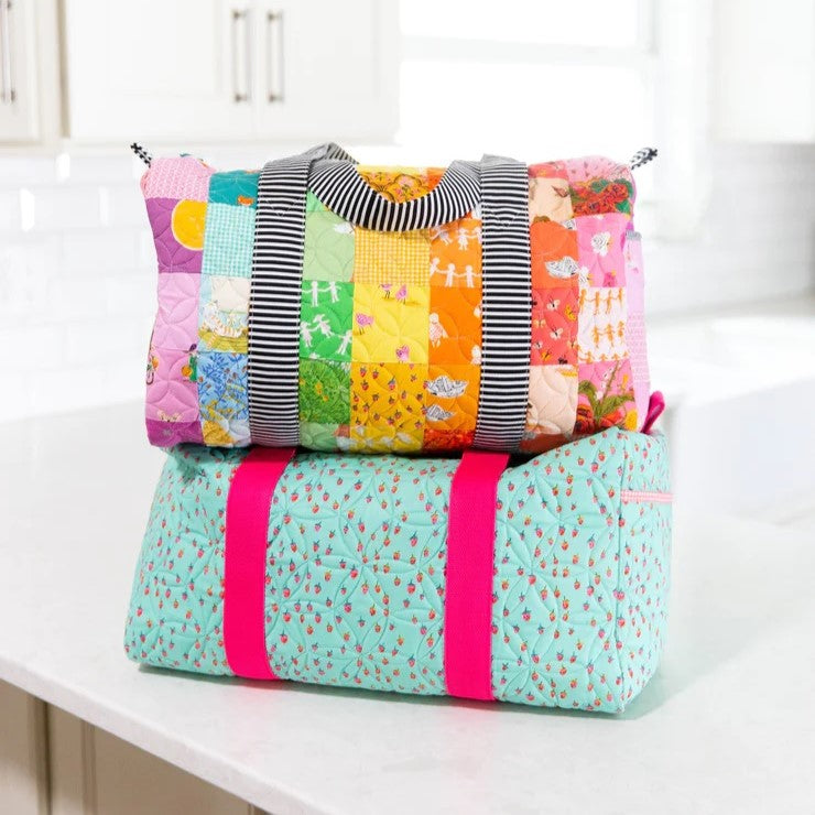 Patchwork Duffle Mini | Knot + Thread Design | Bag Sewing Pattern
