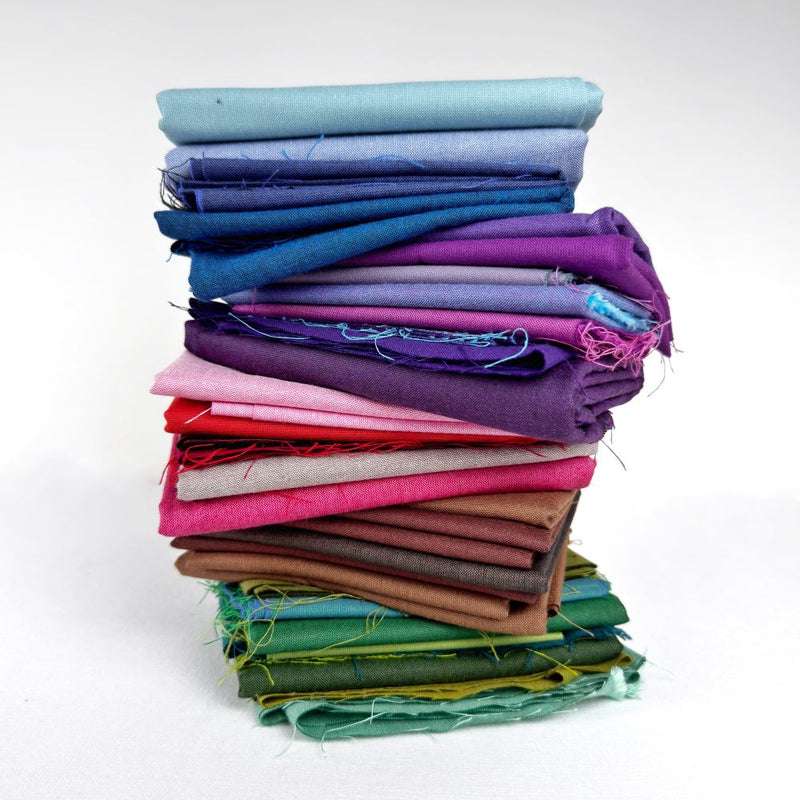 Peppered Cottons Fabric Remnant & Scrap Bundles | Shot Cotton