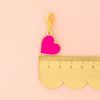 Zipper Pull | Pink Heart | Zipper Charm | Sarah Hearts