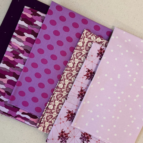 Purple | Stash Builder Half Yard Bundle  Little Fabric Shop
