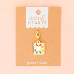 Zipper Pull | Quilt Star | Zipper Charm | Sarah Hearts