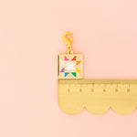 Zipper Pull | Quilt Star | Zipper Charm | Sarah Hearts