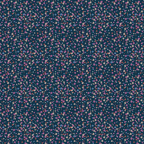 Pocket Posies | FIGO Fabrics | Drift - Navy