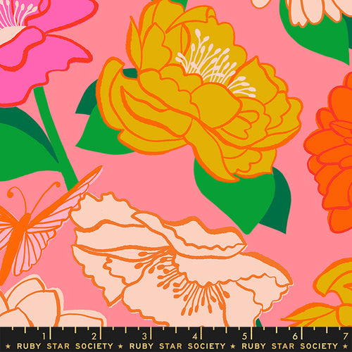 Flowerland | Ruby Star Society | Flowerland Floral - Sorbet | Melody Miller | Moda Fabrics