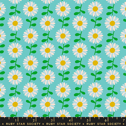 Flowerland | Ruby Star Society | Field of Flowers - Turquoise | Melody Miller | Moda Fabrics