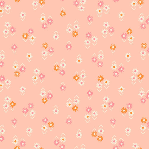 Juicy | Ruby Star Society | Baby Flowers - Peach | Moda Fabrics | Melody Miller