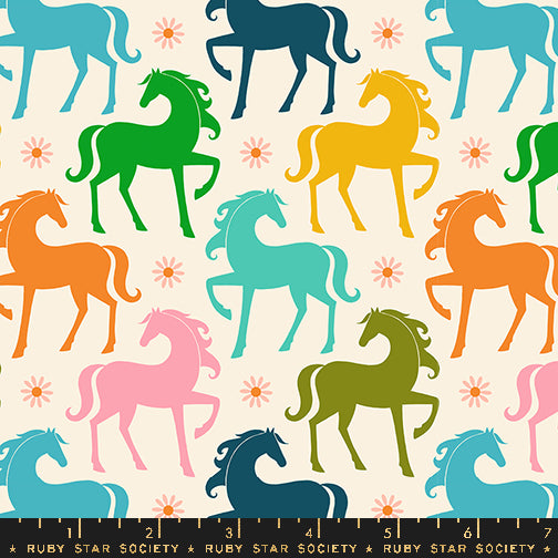 Carousel | Ruby Star Society | Fancy Horse - Natural | Moda Fabrics