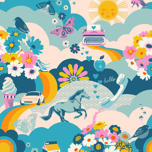 Best Day Ever | Ruby Star Society | Best Day Ever - Teal | Moda Fabrics