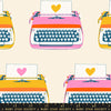 Best Day Ever | Ruby Star Society | Typewriters - Natural | Moda Fabrics