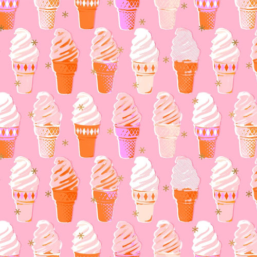 Best Day Ever | Ruby Star Society | Ice Cream - Metallic Posy | Moda Fabrics