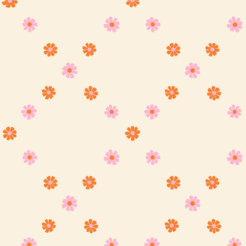 Best Day Ever | Ruby Star Society | Diamond Flowers - Posy Orange | Moda Fabrics