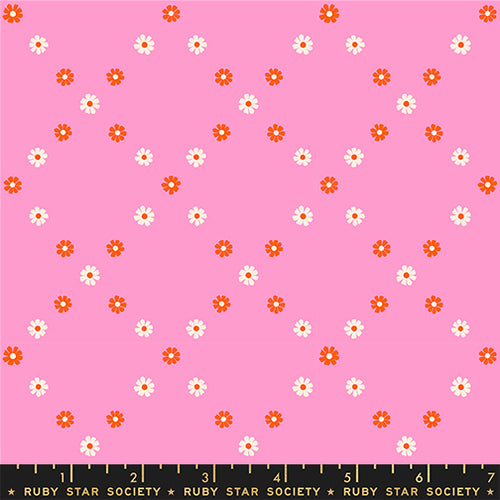 Best Day Ever | Ruby Star Society | Diamond Flowers - Flamingo | Moda Fabrics