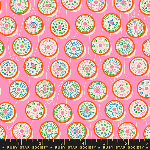Trinketry | Ruby Star Society | Spools - Flamingo | Melody Miller | Moda Fabrics