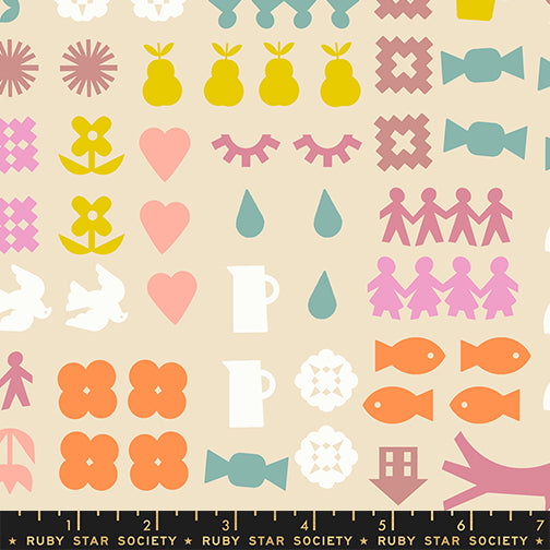 Paper Cuts 2 | Ruby Star Society | Together - Parchment | Rashida Coleman-Hale | Moda Fabrics