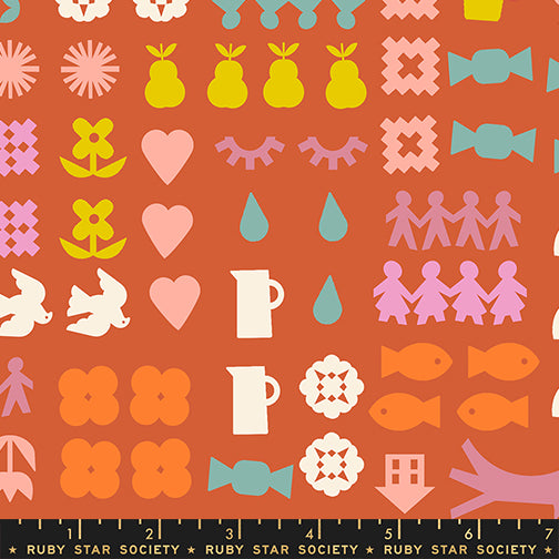 Paper Cuts 2 | Ruby Star Society | Together - Persimmon | Rashida Coleman-Hale | Moda Fabrics