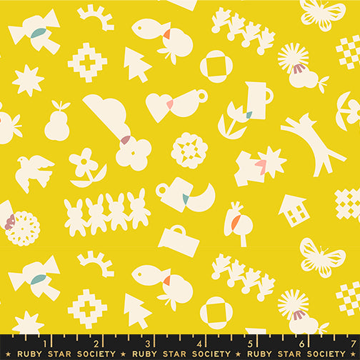 Paper Cuts 2 | Ruby Star Society | All Goods - Starfruit | Rashida Coleman-Hale | Moda Fabrics