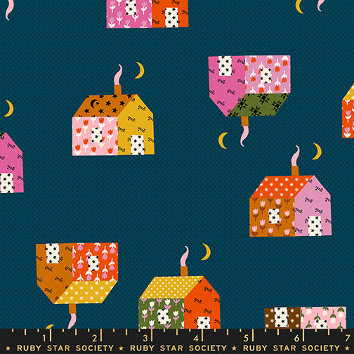 Mystic Fable | Ruby Star Society | Little House - Galaxy | Alexia Marcelle Abegg | Moda Fabrics