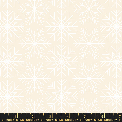 Winterglow | Ruby Star Society | Snowflakes - Natural | Moda Fabrics