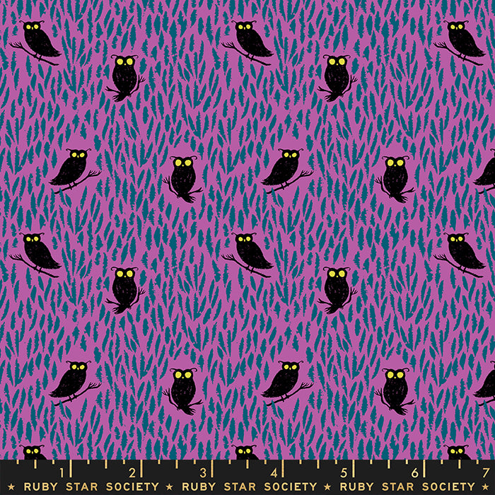 Tiny Frights | Ruby Star Society | Eerie Owls - Witchy | Moda Fabrics