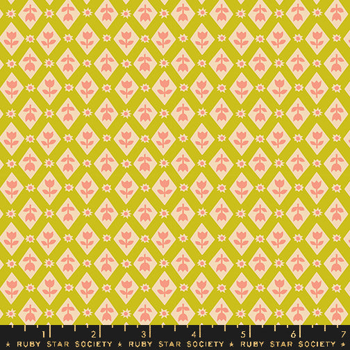 Favorite Flowers | Ruby Star Society | Lattice - Pistachio | Moda Fabrics