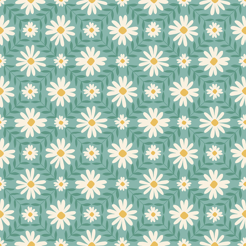 Endpaper | Ruby Star Society | Floral Endpaper - Water | Jen Hewett | Moda Fabrics