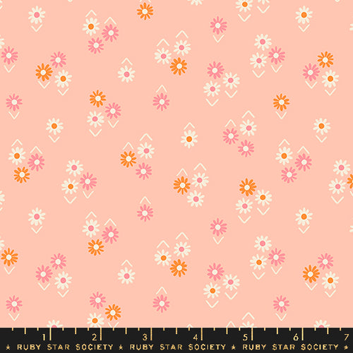 Juicy | Ruby Star Society | Baby Flowers - Peach | Moda Fabrics | Melody Miller