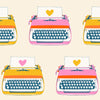 Best Day Ever | Ruby Star Society | Typewriters - Natural | Moda Fabrics