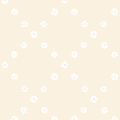 Best Day Ever | Ruby Star Society | Diamond Flowers - White on Natural | Moda Fabrics