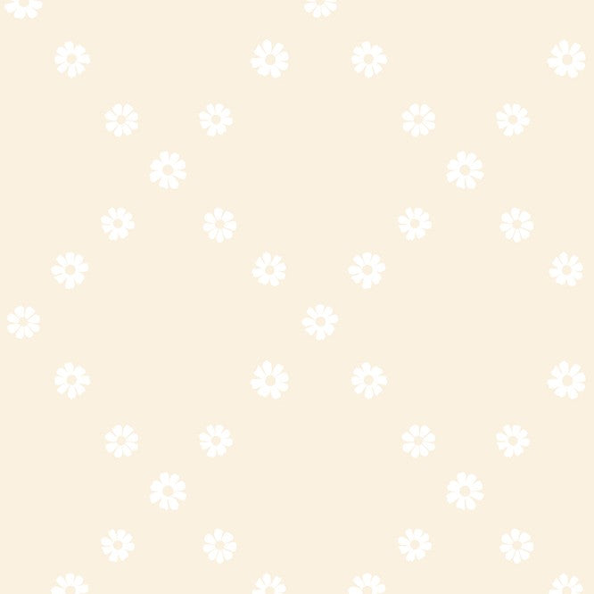 Best Day Ever | Ruby Star Society | Diamond Flowers - White on Natural | Moda Fabrics