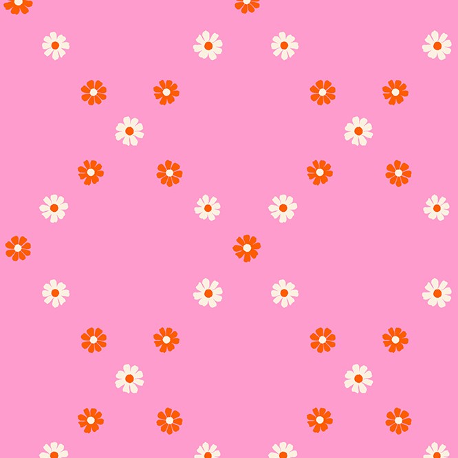 Best Day Ever | Ruby Star Society | Diamond Flowers - Flamingo | Moda Fabrics