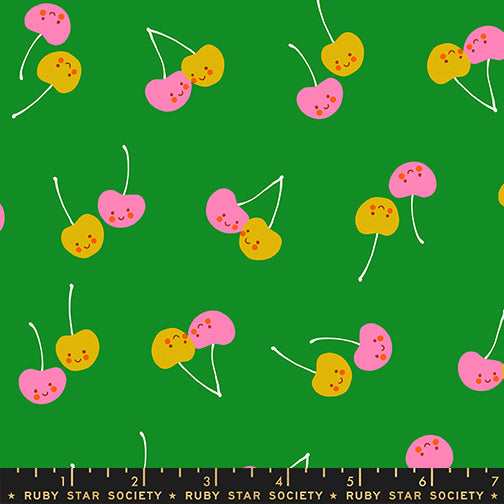 Trinketry | Ruby Star Society | Cherry Friends - Deep Verdant | Melody Miller | Moda Fabrics