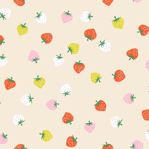 Strawberry | Ruby Star Society | Strawberry Toss - Shell | Kimberly Kight | Moda Fabrics