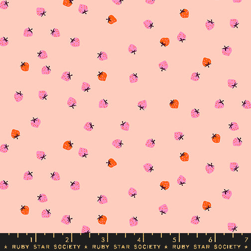 Strawberry | Ruby Star Society | Mini Berry - Pale Peach | Kimberly Kight | Moda Fabrics