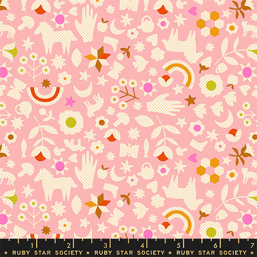 Catnap | Ruby Star Society | Little Luck - Rosebud | Alexia Marcelle Abegg | Moda Fabrics