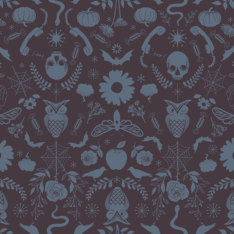 Good Spirits | Ruby Star Society | Creepy Damask - Caviar