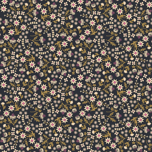 Favorite Flowers | Ruby Star Society | Inflorescence - Soft Black | Moda Fabrics