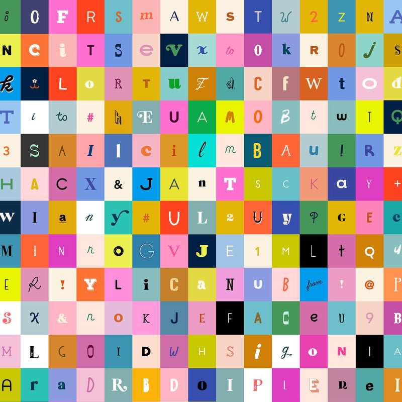 Selvedge Magic | Ruby Star Society | Selvedge Letters - Multi | Moda Fabrics