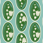 Endpaper | Ruby Star Society | Lily of the Valley Cameo - Water | Jen Hewett | Moda Fabrics