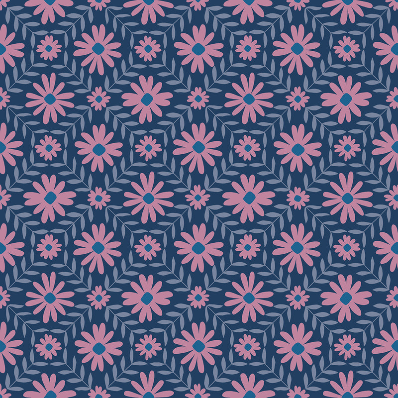 Endpaper | Ruby Star Society | Floral Endpaper - Bluebell | Jen Hewett | Moda Fabrics