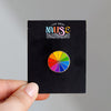 Rainbow Color Wheel Enamel Pin - Mini | The Gray Muse