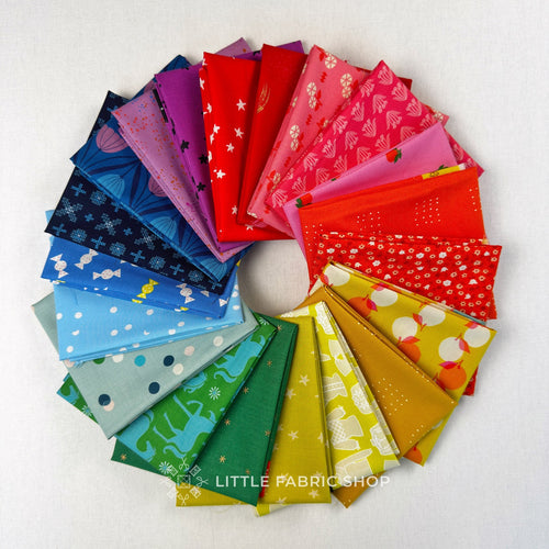 Rainbow Ruby Star Society Fat Quarter Bundle | Little Fabric Shop Curate Bundle