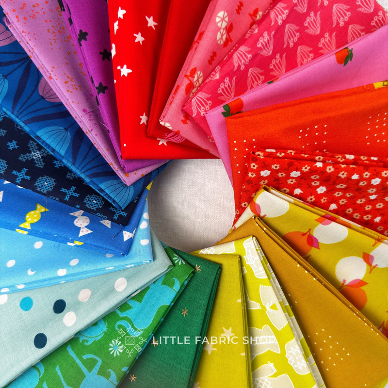 Rainbow Ruby Star Society Fat Quarter Bundle | Little Fabric Shop Curate Bundle