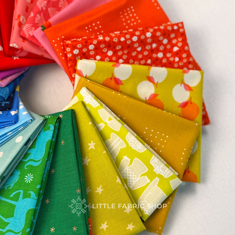 Rainbow Ruby Star Society Fat Quarter Bundle | Little Fabric Shop Curate Bundle