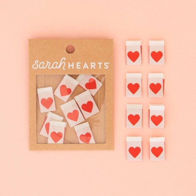 Red Heart | Fabric Labels | Sarah Hearts