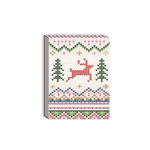 Bright Knit Reindeer Pocket Notepad